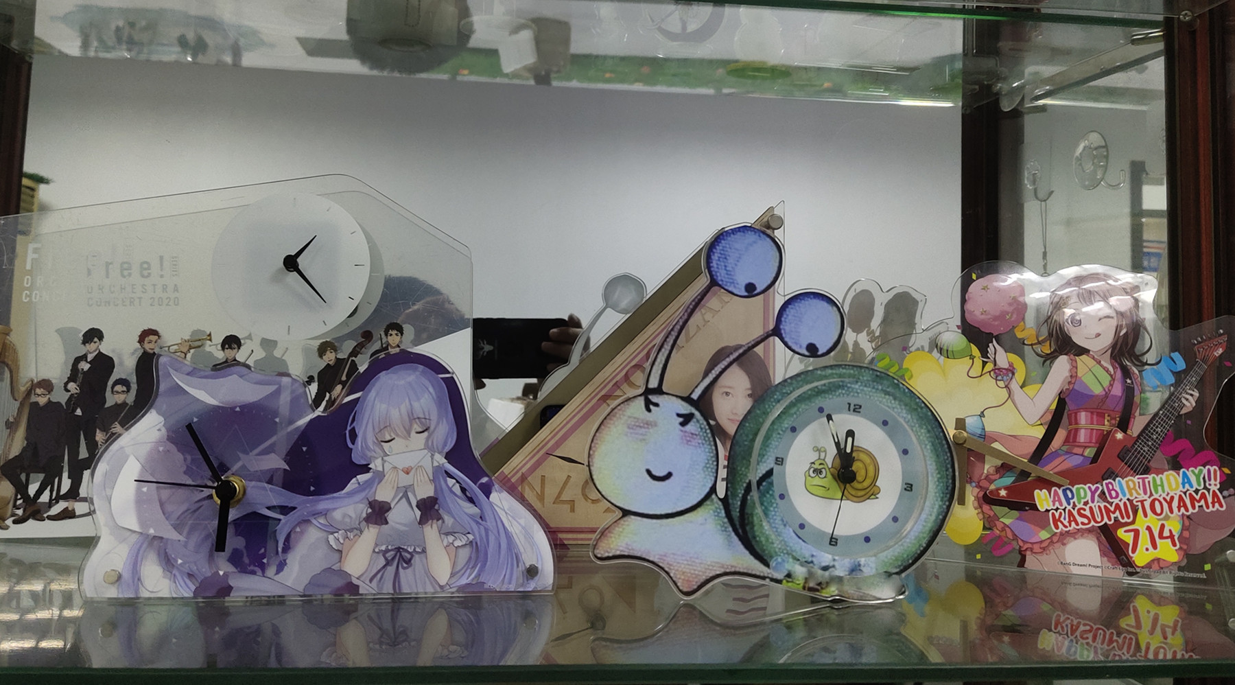 Customised Square Anime Cartoon Character Clock Plastic Table Clock