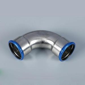Quality 1.83MPa V Profile Press Fittings DN15 - DN108 SS 304 Elbow For Plumbing wholesale