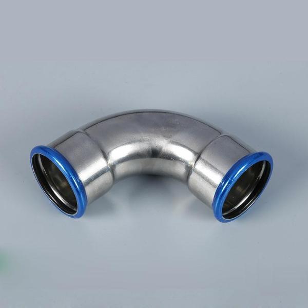 Cheap Nickel White V Profile Press Fittings / 45 Degree Elbow Pipe Fitting ANSI Standard for sale