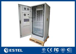 Quality 19 Inch Rack RAL7035 Grey Color Outdoor Telecom Cabinet With Battery Rack wholesale