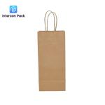 UV Coating Recycled Kraft Shopping Bags Lightweight Reusable