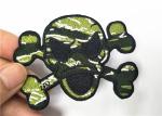 Durable Garment Personalised Embroidered Badges Camouflage Skull Logo