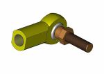M8 1.25RH Female Studded Stainless Steel Ball Joint