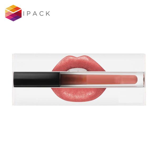 Factory custom transparent PET packaging box for cosmetics lipstick box eco