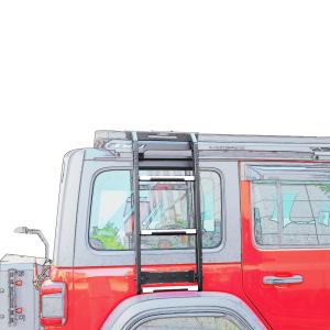 Quality 2013-2017 Year Mechanical Style Auto Accessories Steel Side Ladder for Offroad Climb wholesale