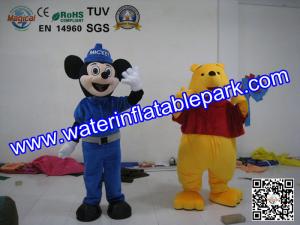 Quality Plush Advertising Mascot Costume , Mickey And Winnie Mascot wholesale