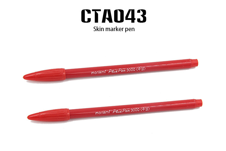 Permanent Makeup Tattoo Accessories , Red Skin Marker Pen Lip Tattoo Use