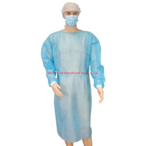 Quality Full Length Disposable Isolation Gowns Medium Thickness Surgical Disposable Gowns wholesale