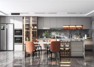 Quality Kitchen Cabinets Shaker Hdf Artisan Luxury Grey Cabinet Artisan Transitional wholesale