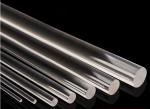 Customized Size Coloured Clear Acrylic Pipe From 5mm To 200mm Solid Clear