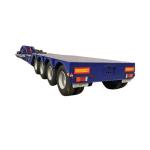 4 Axles 100 Tons Heavry Duty Lowboy Truck Semi Trailer/Low Bed/Lowbed Gooseneck
