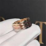 three color ring in 18 kt yellow gold or white gold