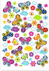 Quality Butterfly PVC Glitter Childrens Wall Stickers 4359 wholesale