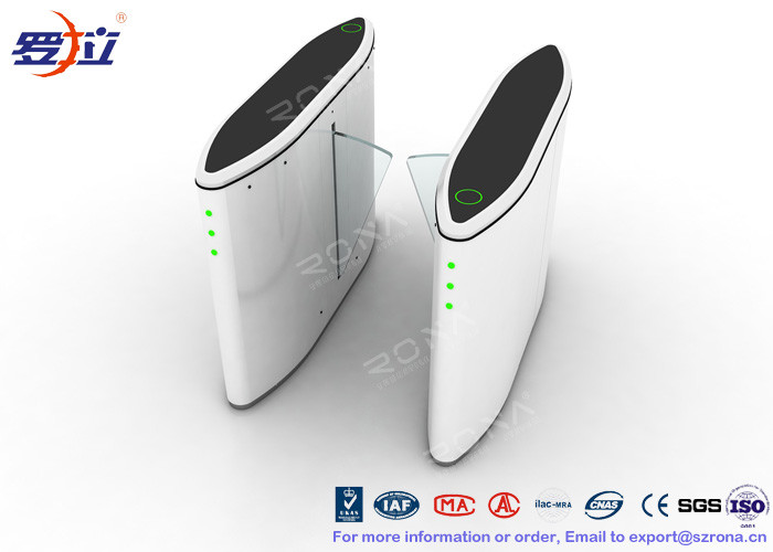 Pedestrian Control Flap Barrier Turnstile Gate 40 Persons/Min 304 Stainless Steel