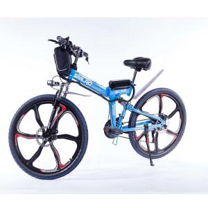Quality Carbon Steel Electric Snow Bike , Integrated 26 Inch Folding Electric Bike wholesale