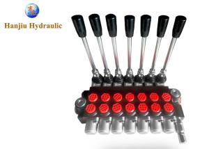 Quality Hydraulic Control 7 Ways 40Liters Platform Manual Control Valve 7levers Standard BSP Ports wholesale
