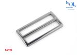 Curved Double Loop Metal Slide Buckle 50mm Inner Size Polished Rustproof