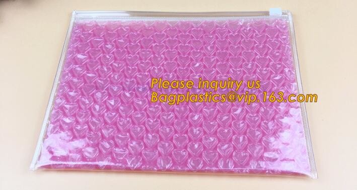 Cosmetic Pink Slider Padded Bag/Silver k Bag With Bubble,Padded Envelopes Cheap Aluminium Foil k Holographic