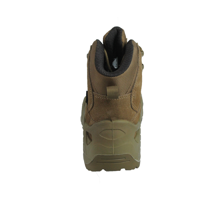 Anti Slip Mesh Lining Mid Calf Outdoor Combat Boots With Lace Up Closure