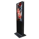 Indoor Touch Screen Information Kiosk Ultra Slim Digital Totem Double Face 49