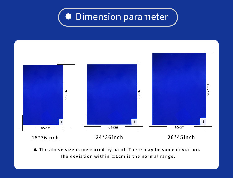 26" x 45"Disposable 30 Sheets White Peelable Cleanroom Tacky Mat PE Self Adhesive Sticky Mats