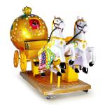 Classic Wagon Simulator Kids Arcade Machine / Coin Operated Kiddie Horse Ride
