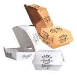 Rigid Boxes Eco-friendly Customized Disposable Fast Food Box with Kraft Paper