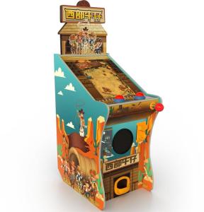 Quality West Cowboy Kids Pinball Game Machine With Wood Cabinet Material wholesale