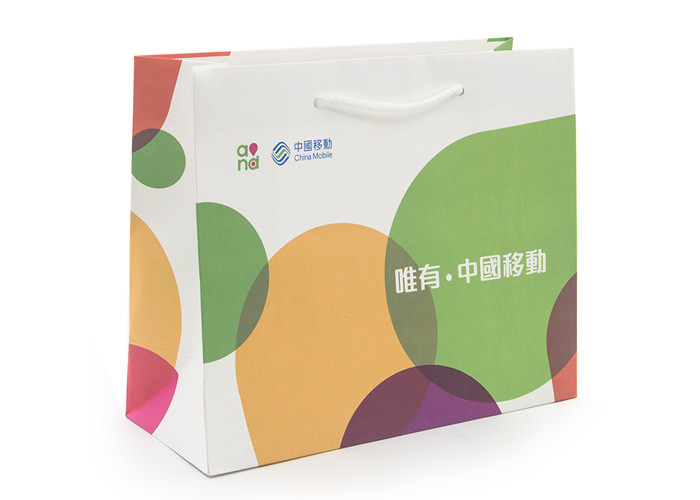 Colorful Resealable Custom Gift Bags For Business Eco - Friendly Design