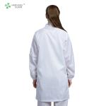 Anti Static ESD Garment Resuable Class1000 straight open zipper stand collar