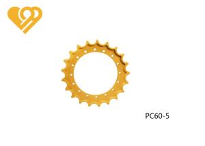 Quality PC60-5 Yellow Drive Wheel OEM Excavator Undercarriage Assembly Parts wholesale