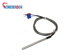 Quality 2pin Connector Glass Fiber Cable Temperature Sensor Pt1000 30mm wholesale
