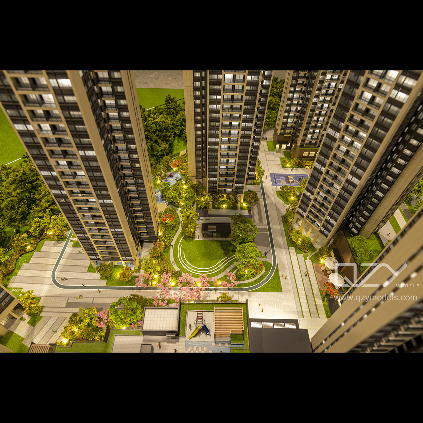 Architectural Scale Models Shenzhen Talents Housing Group- 1/150 Fuhui Residence Model