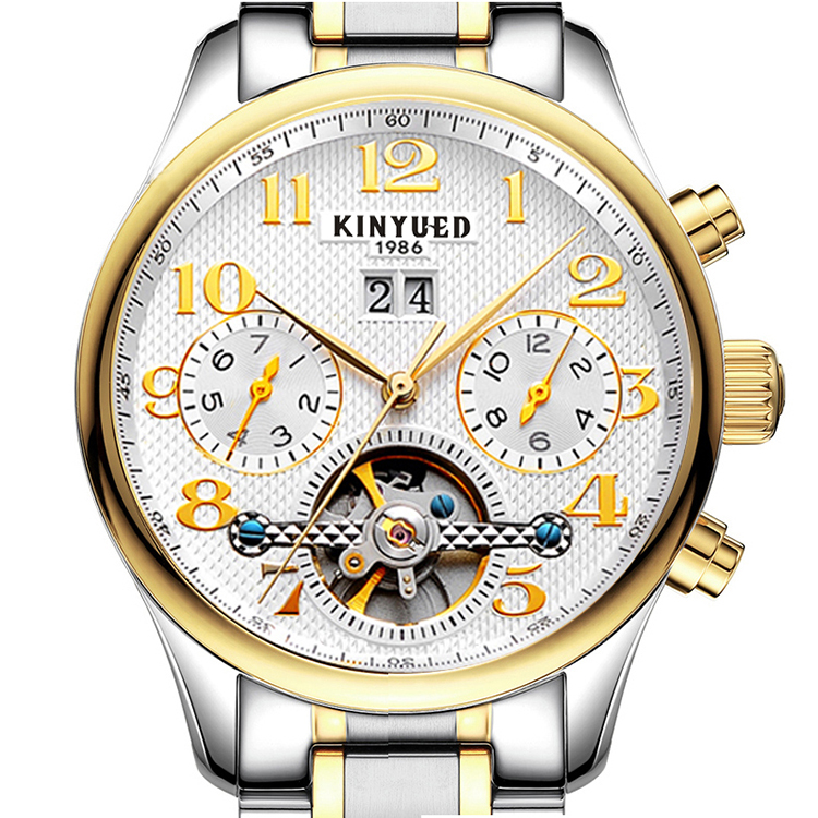 Alloy Case Tourbillon Mechanical Watch Sports Automatic Mechanical Watch