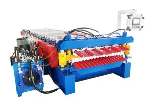 China Hydraulic Driving Double Layer Roll Forming Machine Suitable Thickness 0.3-0.8mm on sale