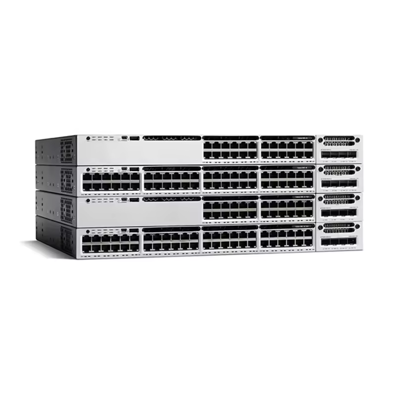 24 Port Gigabit Ethernet Network Core Switch C9300-24T-E with Fast Data Transmission