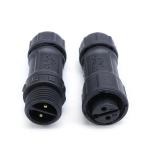 M12 connector rear panel mount Male Female 2 3 4 5 pin Nylon Closed-end Wire