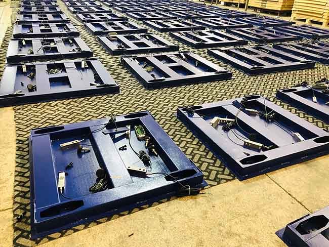Stainless Steel Weighing Platform Floor Scale Industrial 2 Ton Anti Rust