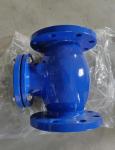 cast iron DIN resilient seal flanged check valve