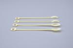 The disposable coffee soup with small spoon coffee stir bar muddler yellow