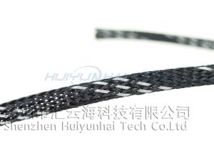 Quality High Density Expandable Braided Polyester Sleeving Multi Color For Power Cords wholesale