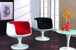 Modern fiberglass leisure tea dining chair cup shaped Bar chair