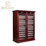 LED Temperature Screen Super Big Space Wood Wine Cooler Freestanding Wine