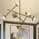 Modern Nordic Pendant lamp Gold Trumpet Lamp Vintage Retro Horn delightfull