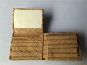 Quality Hot selling luxurious men cork wallet, customized design or logo wholesale
