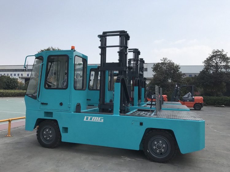 LTMG Electric Side Loader Forklift Truck 3 Ton Wtih 4.8m Mast 500mm Load Centerside lift fork truck