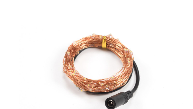 100 LED Outdoor Copper Wire Lights 10m 100V Warm White Fairy Lights Plug In