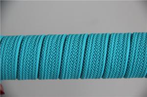 Quality Custom 15mm Flat Blue Braided Webbing For Dining / Patio Swing Chair wholesale