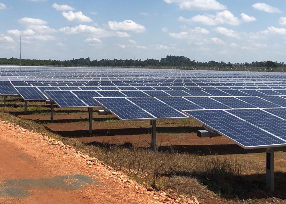 Ground PV Single Axis Independent Solar Tracking System Bracket