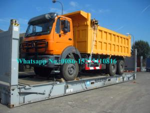 Quality Yellow Color North Benz 2638K 380HP 6x6 All Wheel Drive 10 wheeler Dumper Truck Tipper NG80B Cabin For DR CONGO KENYA wholesale